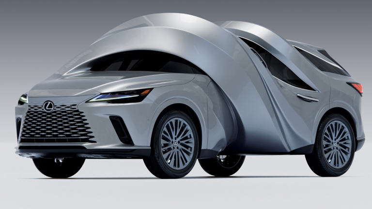 Lexus turns the RZ into a circle and the RX into a spiral