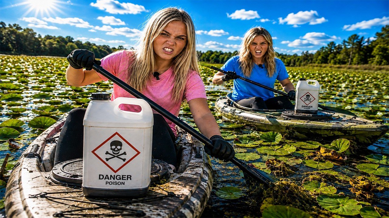 Managing lily pads on a 150-acre pond