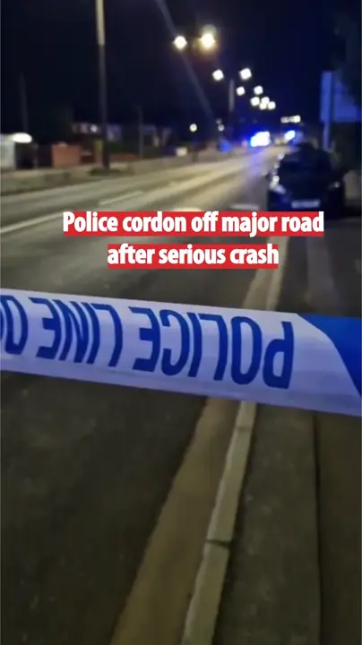 Major road closed after serious crash