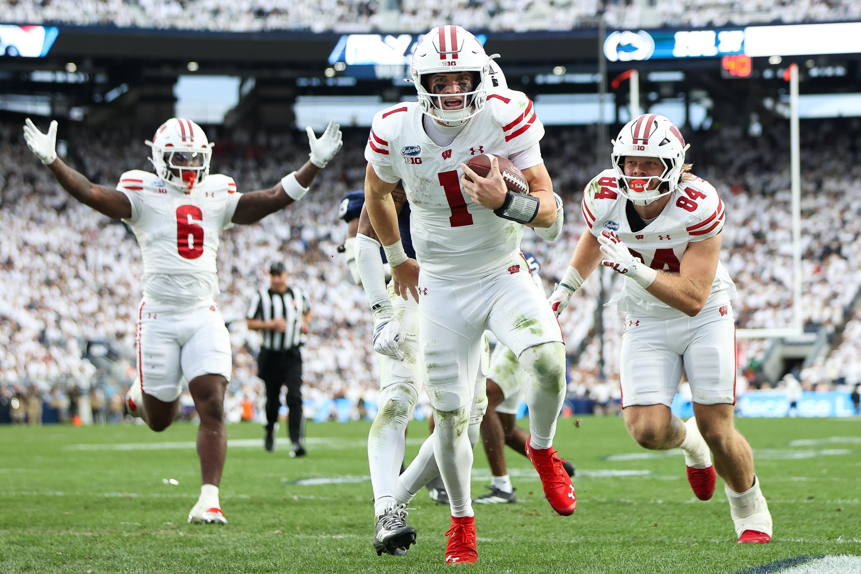 Luke Fickell gets signature win as Badgers come back in thriller win on ...