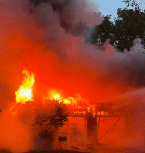 Madison garage fire leaves seven displaced, two cats missing