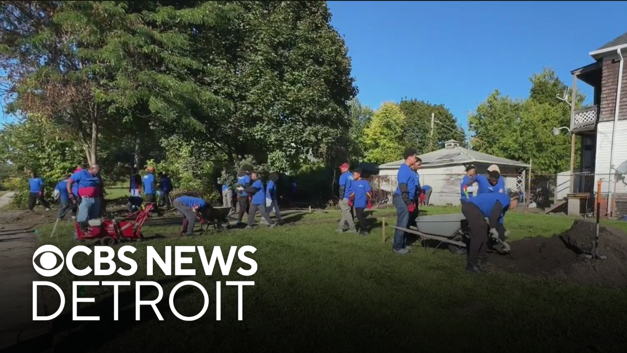 Detroit nonprofit teaching young men life skills while building garden