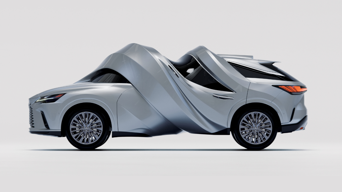 Lexus turns the RZ into a circle and the RX into a spiral