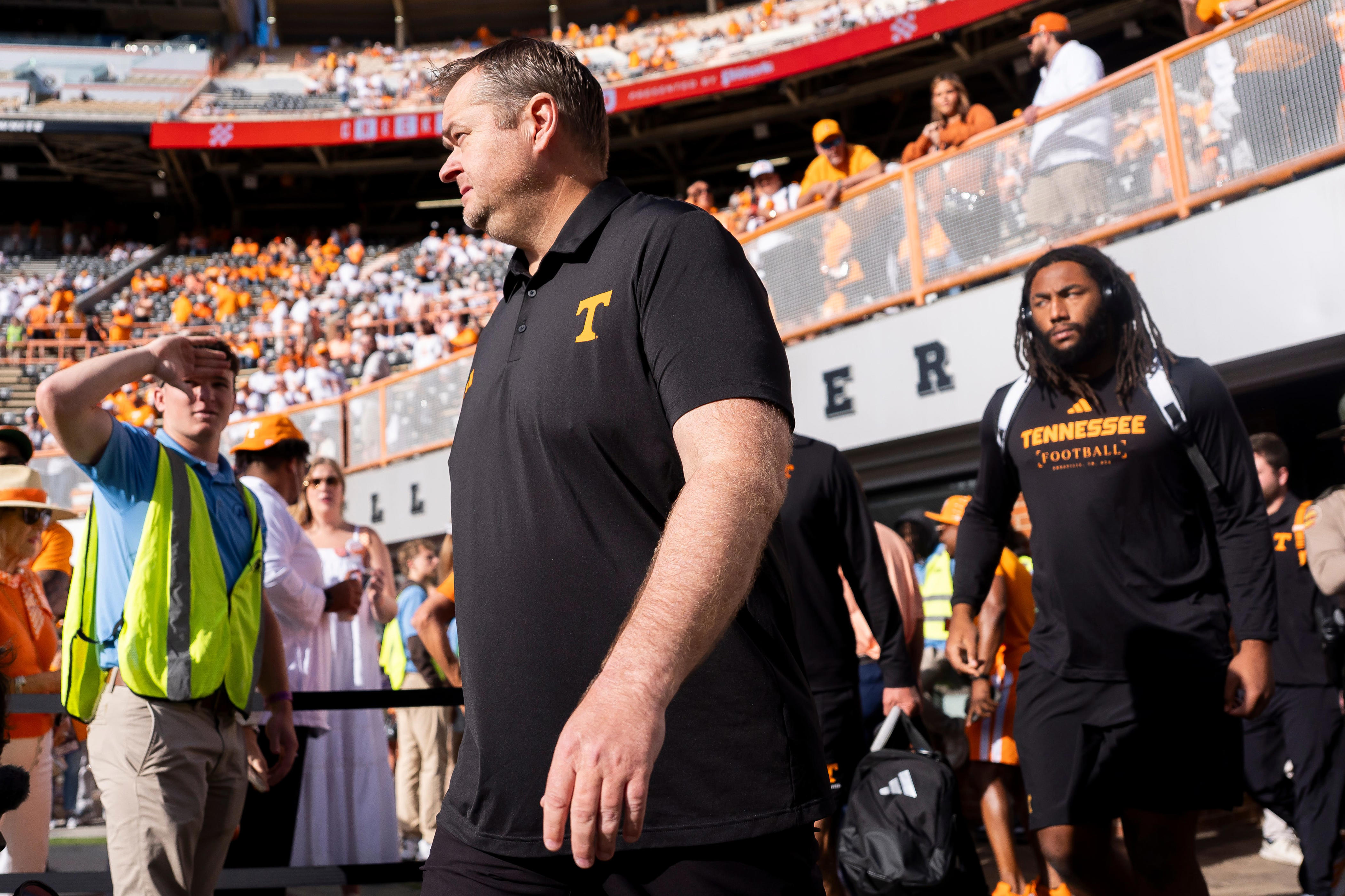 Tennessee football fans rip Josh Heupel decisions, Faizon Brandon pass ...