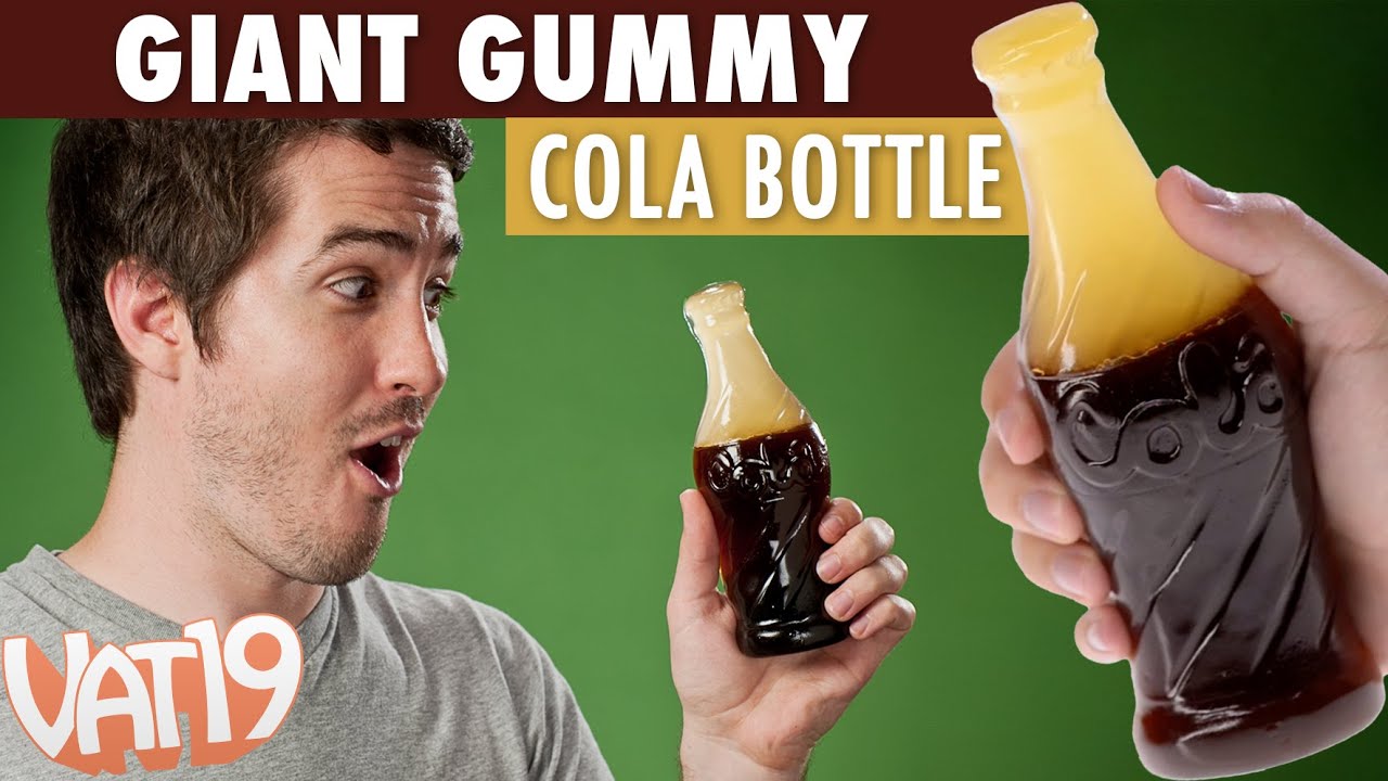 Giant gummy cola bottle