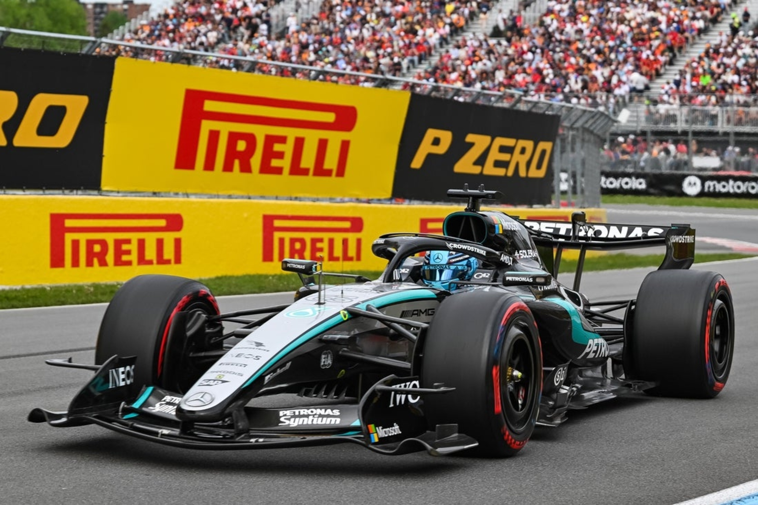 George Russell edges Max Verstappen at Azerbaijan GP