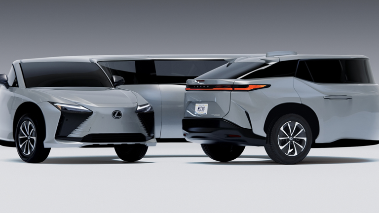 Lexus turns the RZ into a circle and the RX into a spiral