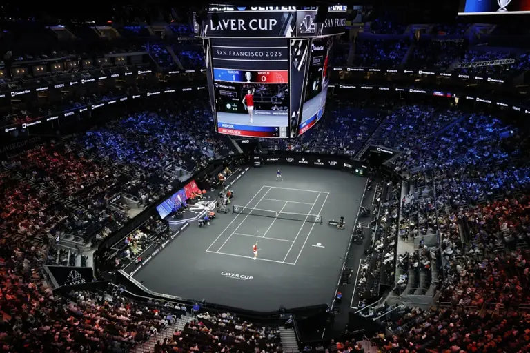 Le terrain de la Laver Cup a quelque chose de très rare en tennis