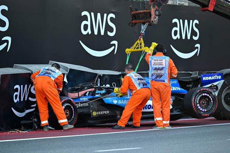 F1 Azerbaijan GP: George Russell holds off late Max Verstappen charge ...