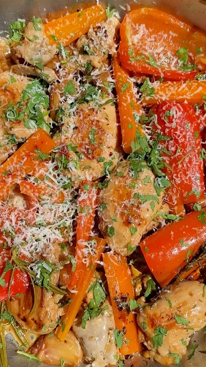 Ultimate one pan chicken and vegetable dinner idea