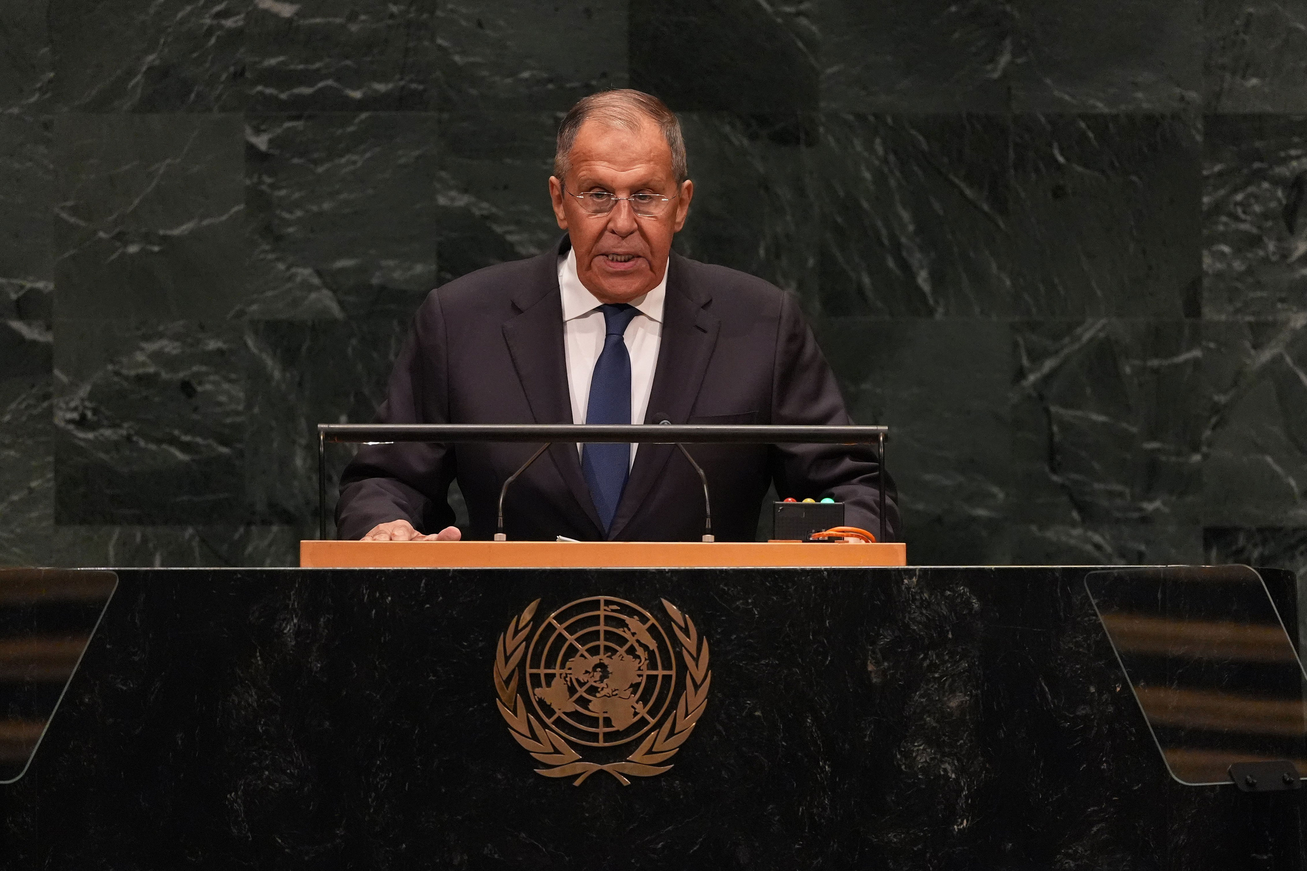 German, Russian foreign ministers have rare meeting at UN