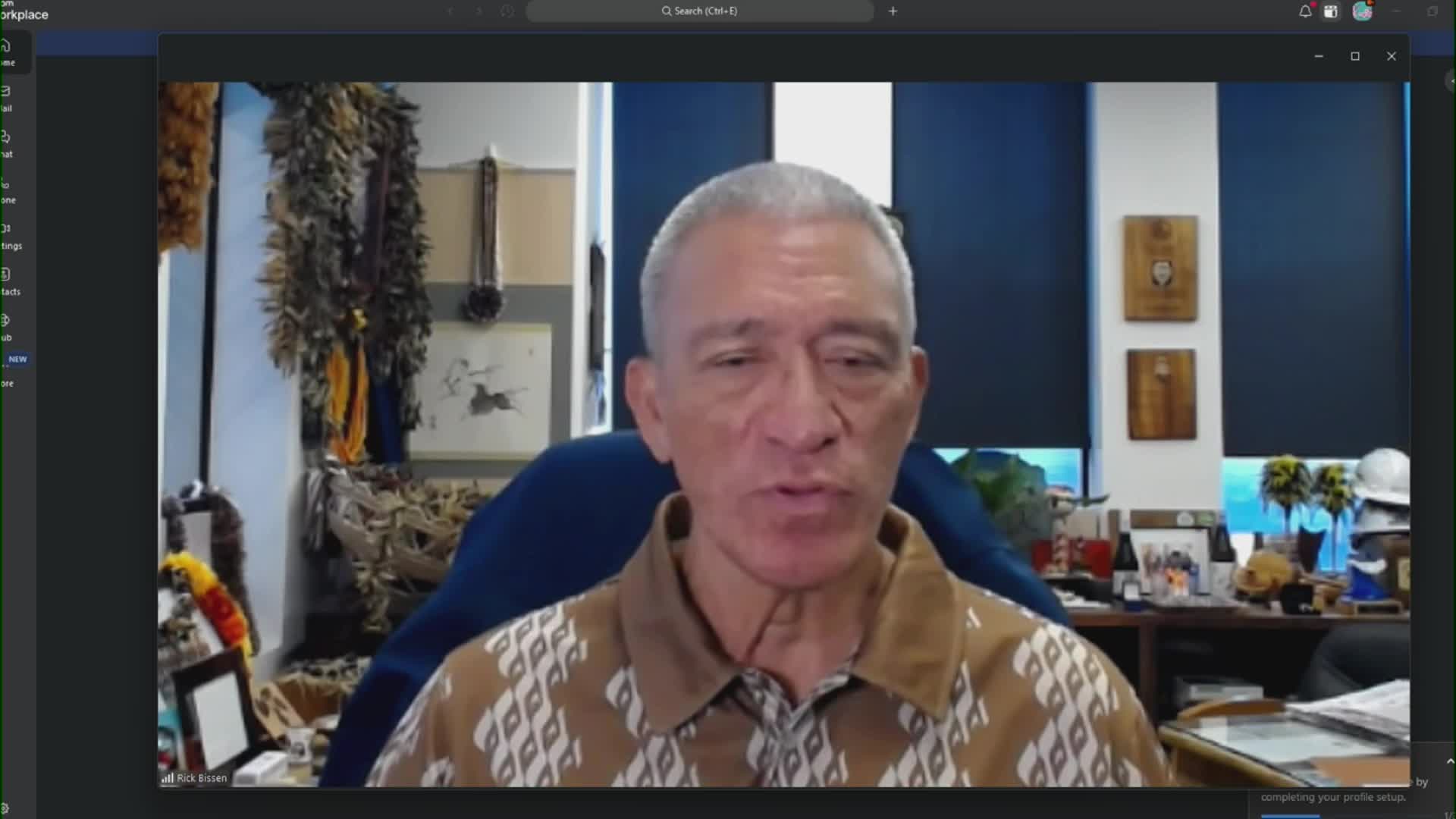 Maui Mayor Richard Bissen provides update on brush fire in Olowalu