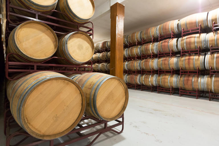 A barrel holds liquid with no glue and no seal, using only shaped wood ...