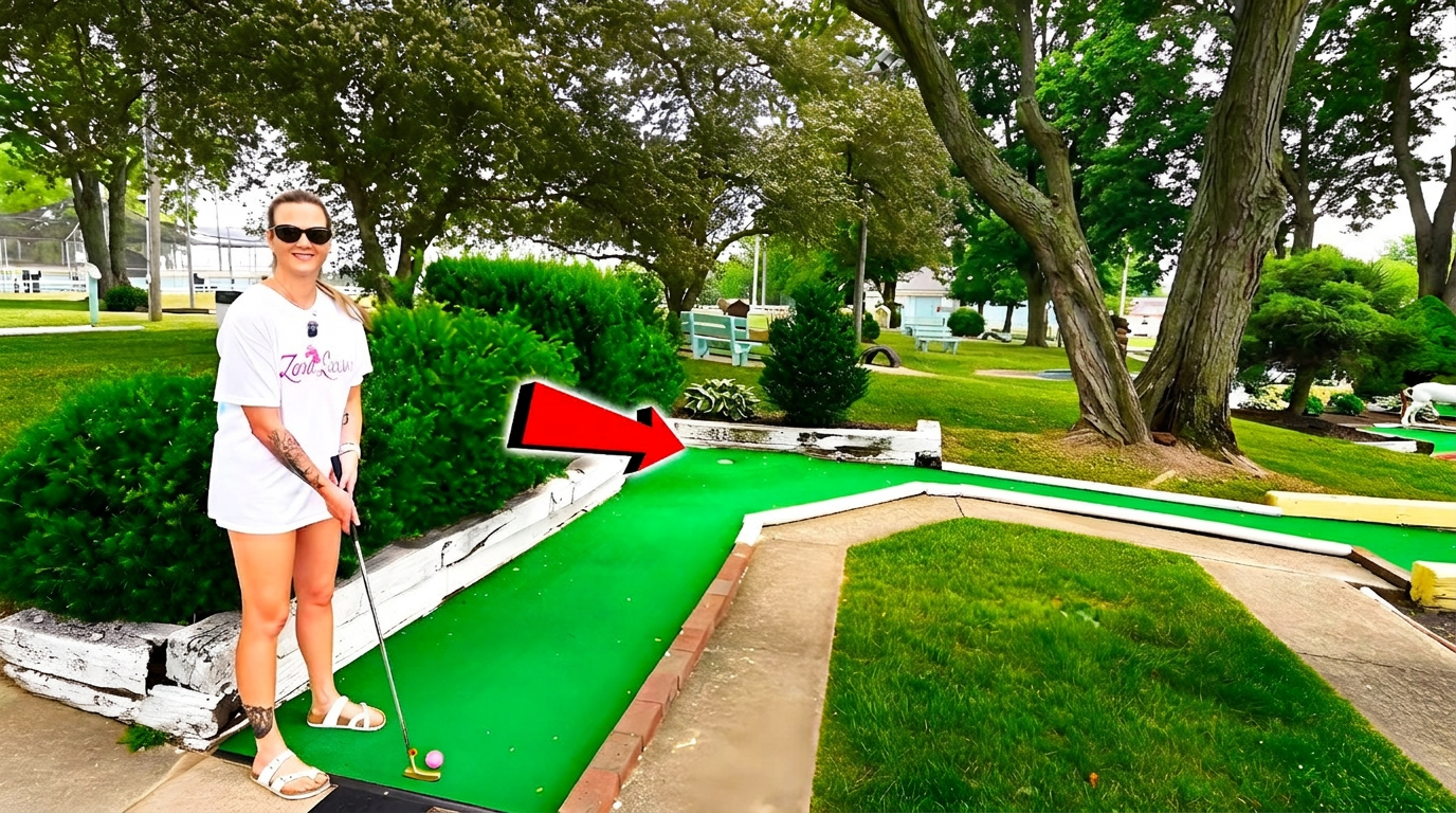 Old-school mini golf course is absolutely wild
