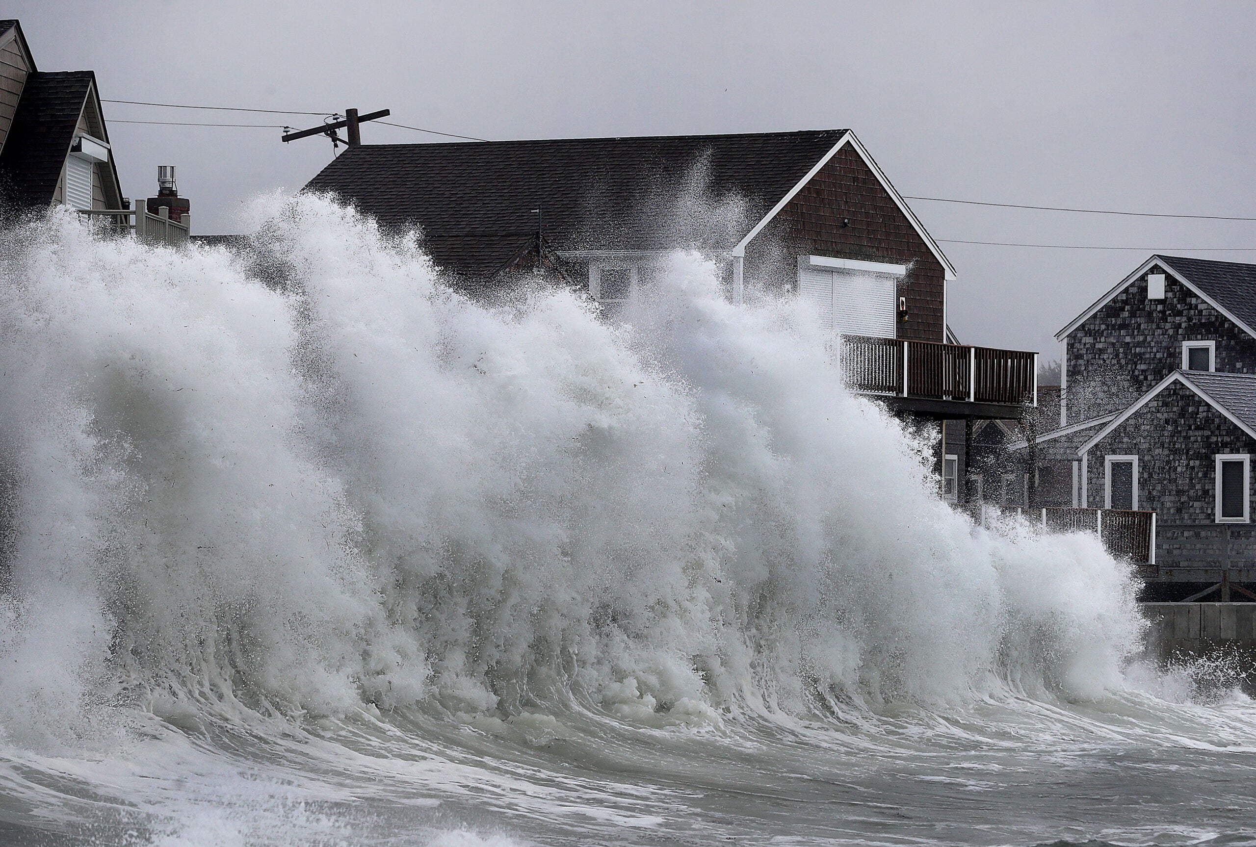 Photos: A look at how the nor'easter is impacting Mass., RI