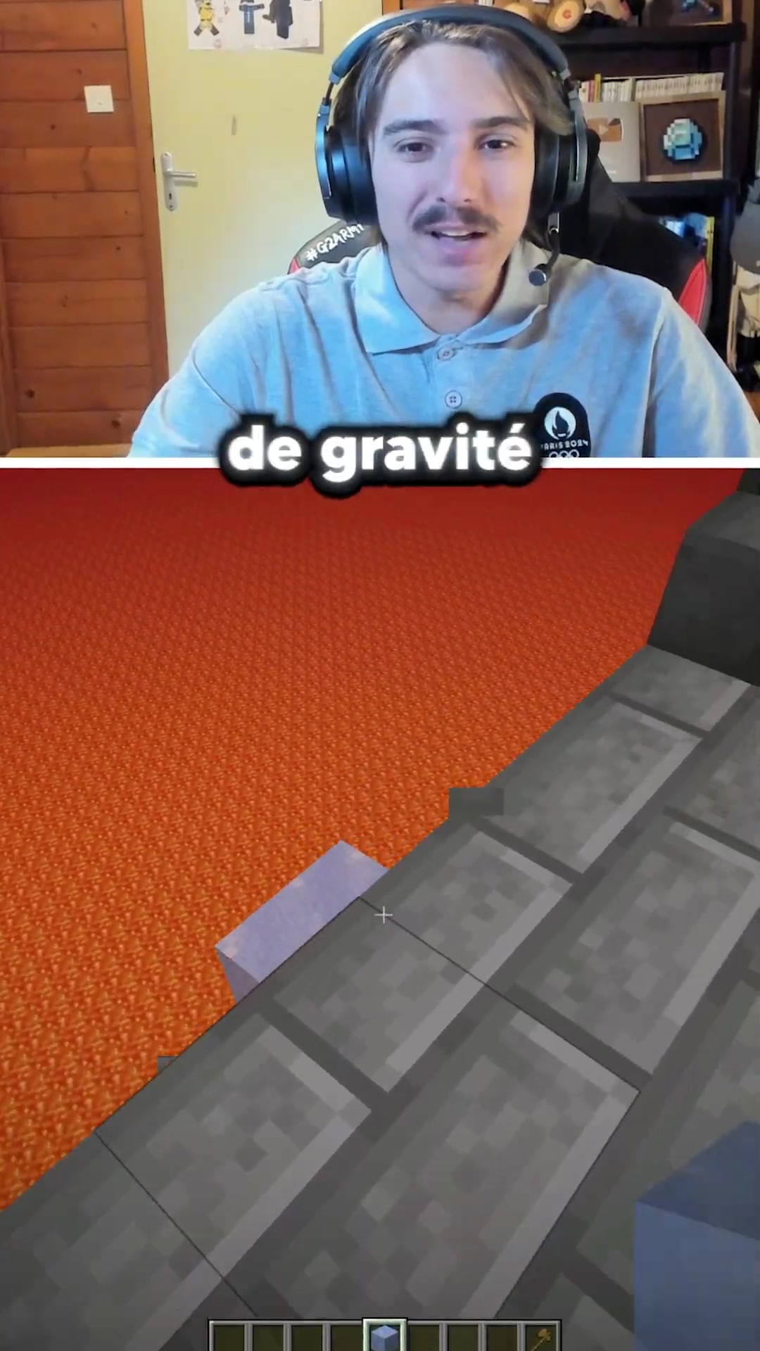 Vais-je survivre à la lave dans la boule? #minecraft #shorts
