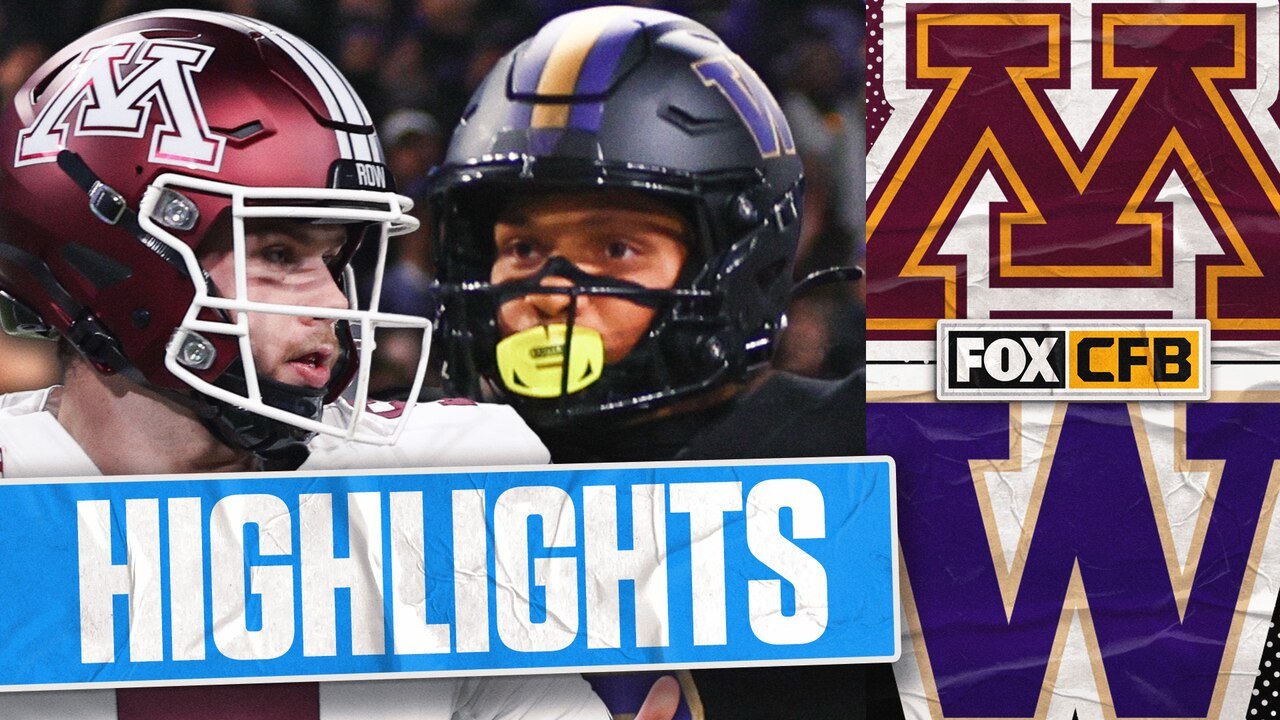 Minnesota Golden Gophers vs Washington Huskies highlights 🏈 FOX College ...