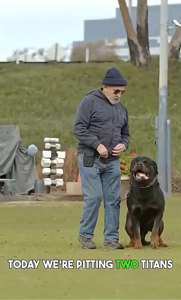 Rottweiler and Doberman face off, see who comes out on top!