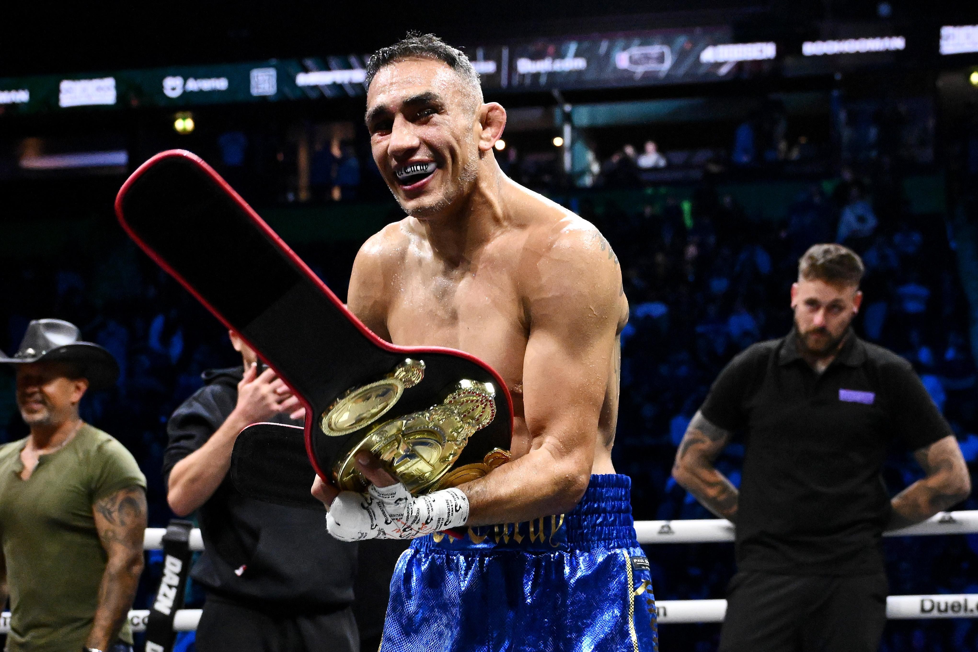 Highlights: Tony Ferguson defends Misfits Boxing title with walk in the ...