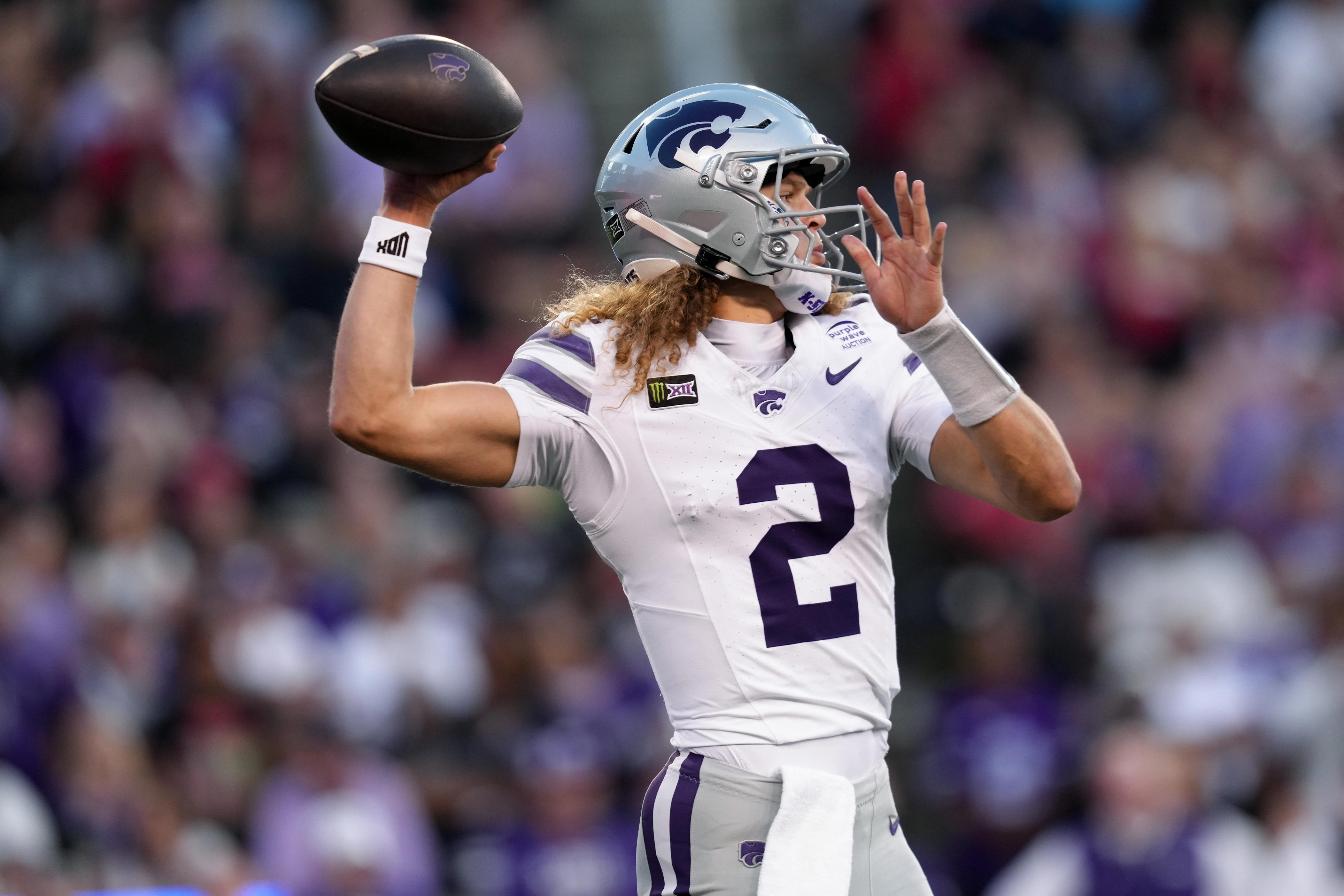 Kansas State QB Avery Johnson out, backup Jacob Knuth doubtful to play ...