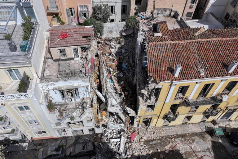Six dead after explosion destroys building in Athens