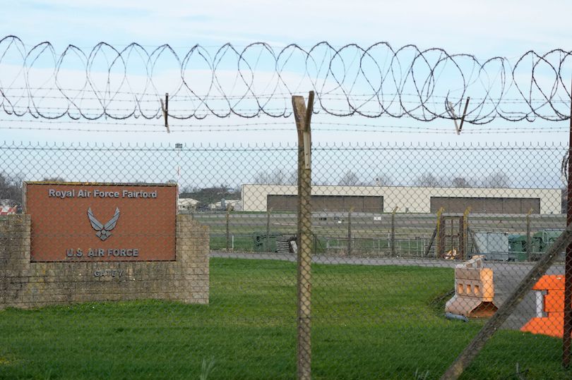 Major incident declared as men arrested near RAF base and residents ...