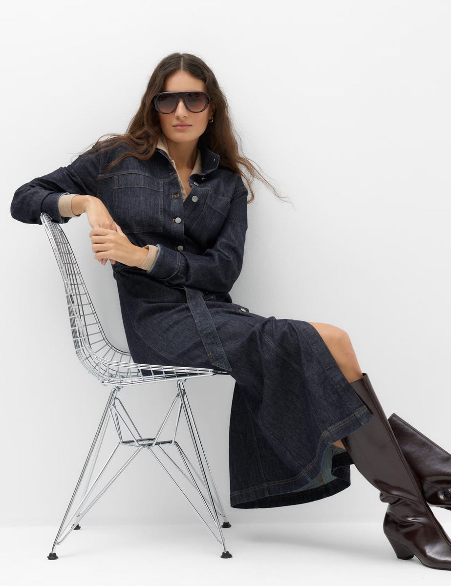Denim dresses are a must have for autumn - and M&S’s £45 midi comes in ...