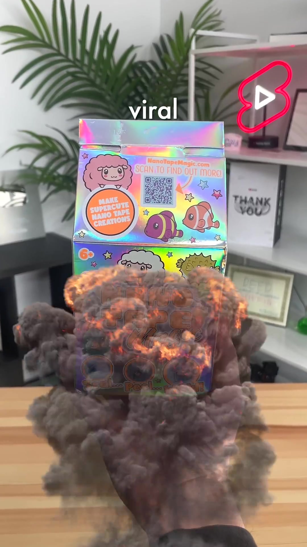 DIY nano tape goldfish squishy: Viral fish in a bag craft tutorial!
