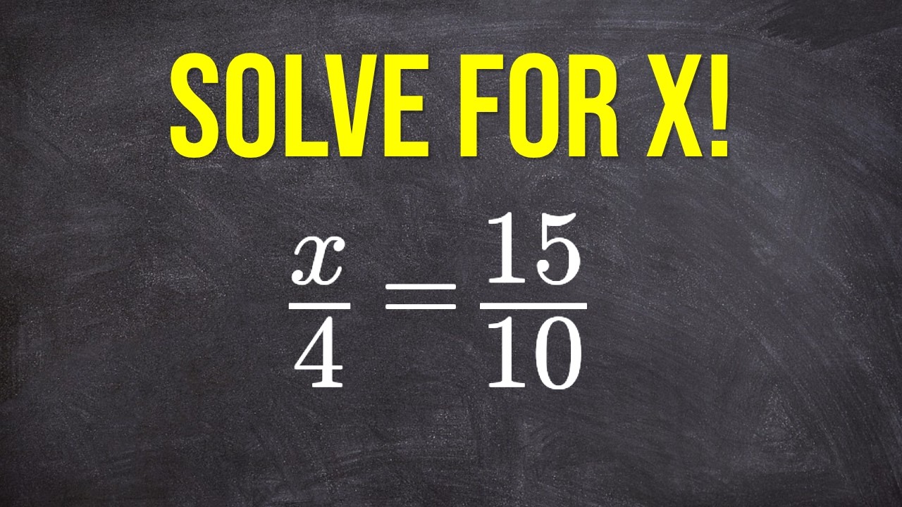 The easiest way to solve proportion problems
