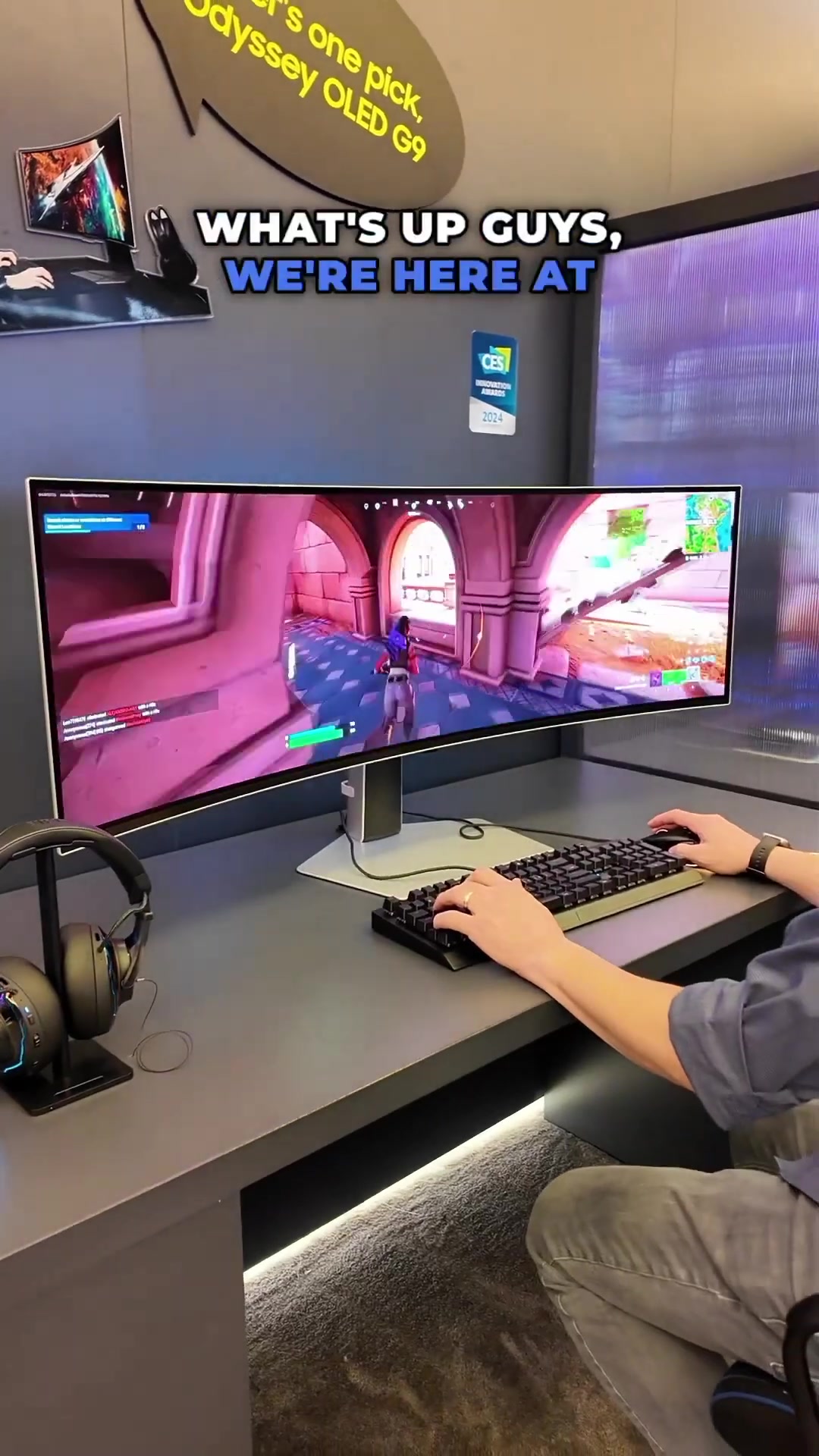 The new Samsung Odyssey OLED G9 gaming monitor!