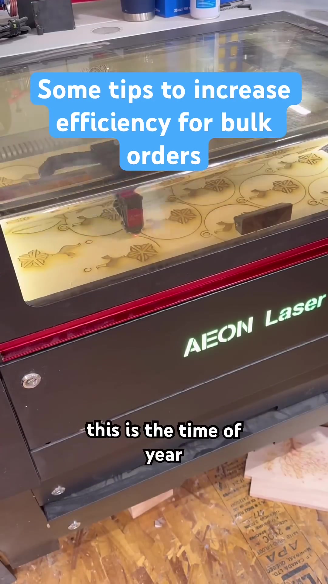 Efficiency is key when producing bulk orders in a small shop # ...