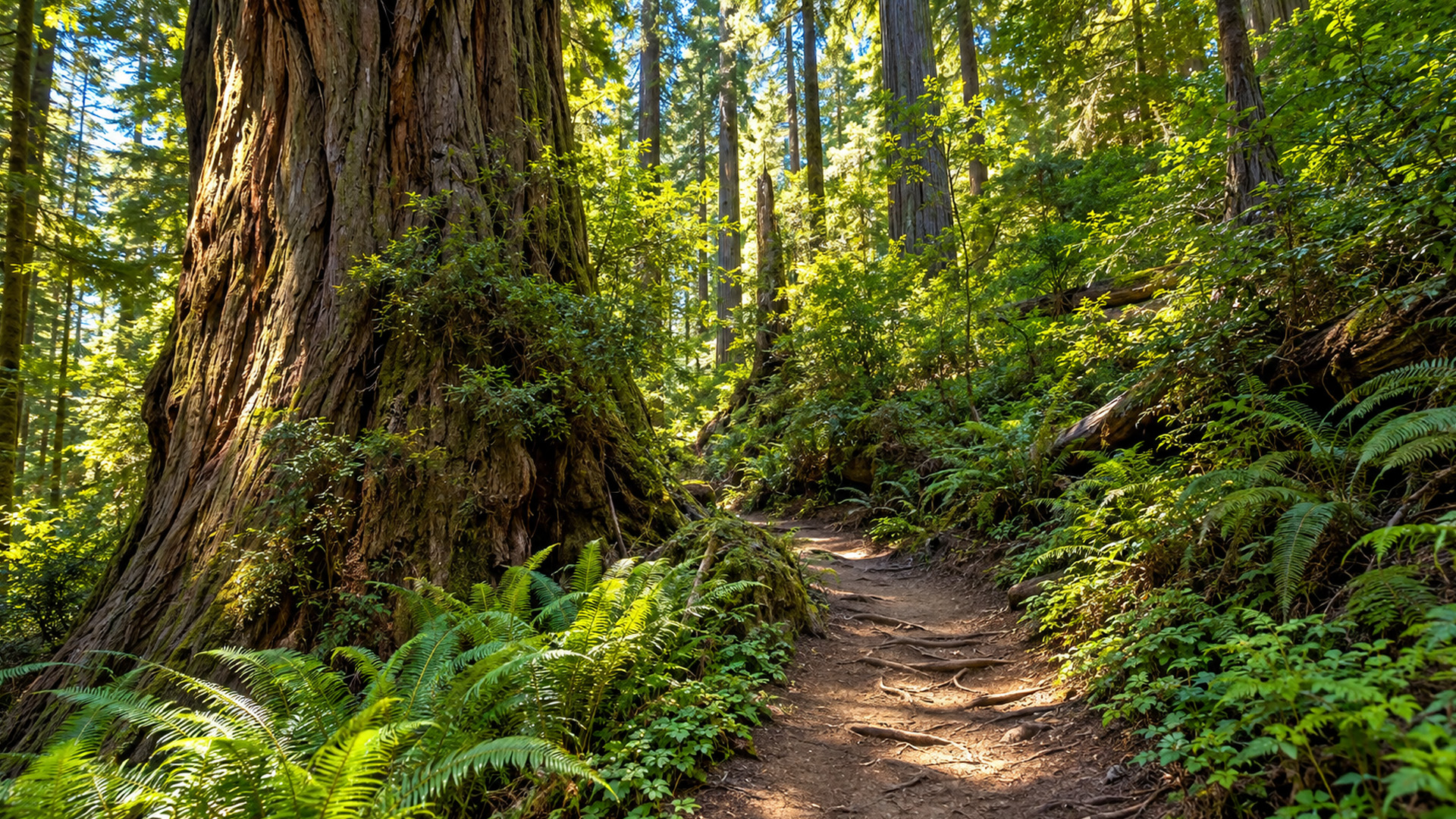 Boy Scout Tree Trail to Fern Falls California (4K)