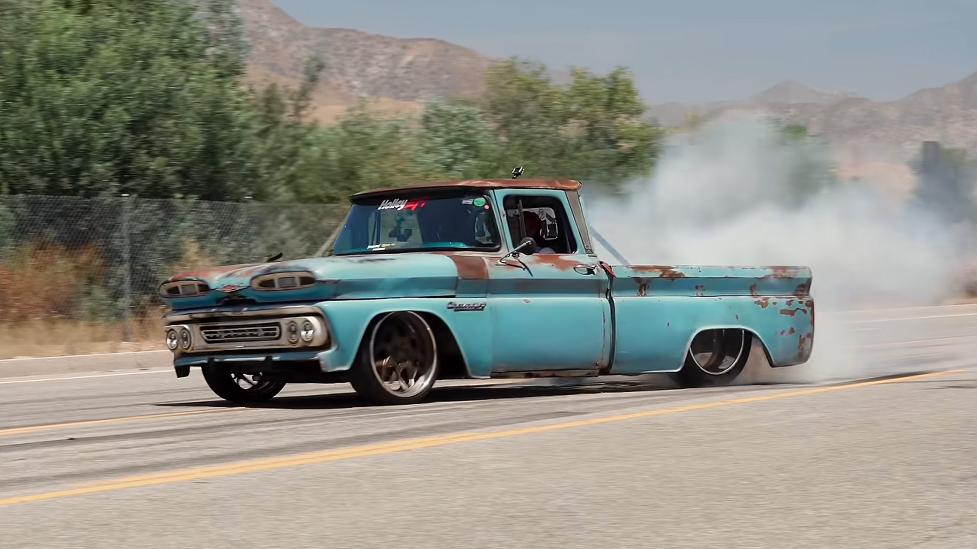 1,200-horsepower Chevy Apache truck built for burnouts