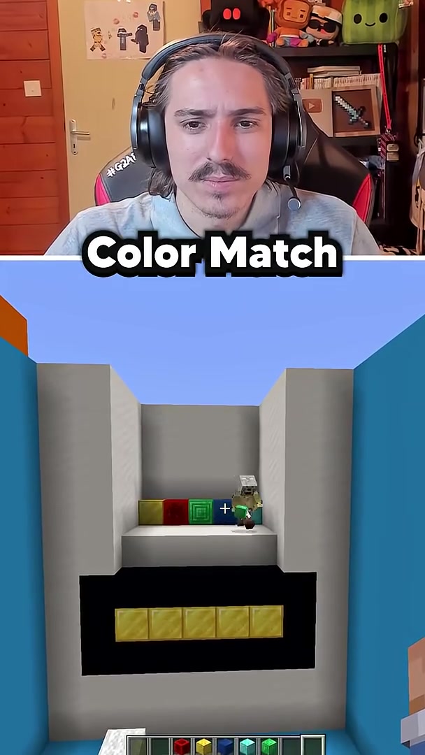 Color match Minecraft contre AZPAZ? #minecraft #shorts
