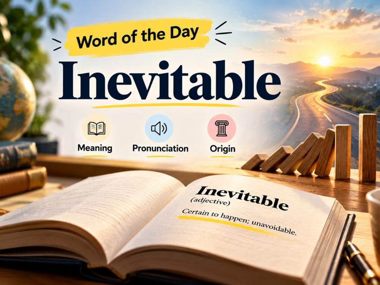 Word of the day: 'Inevitable' - meaning, definition, pronunciation and ...