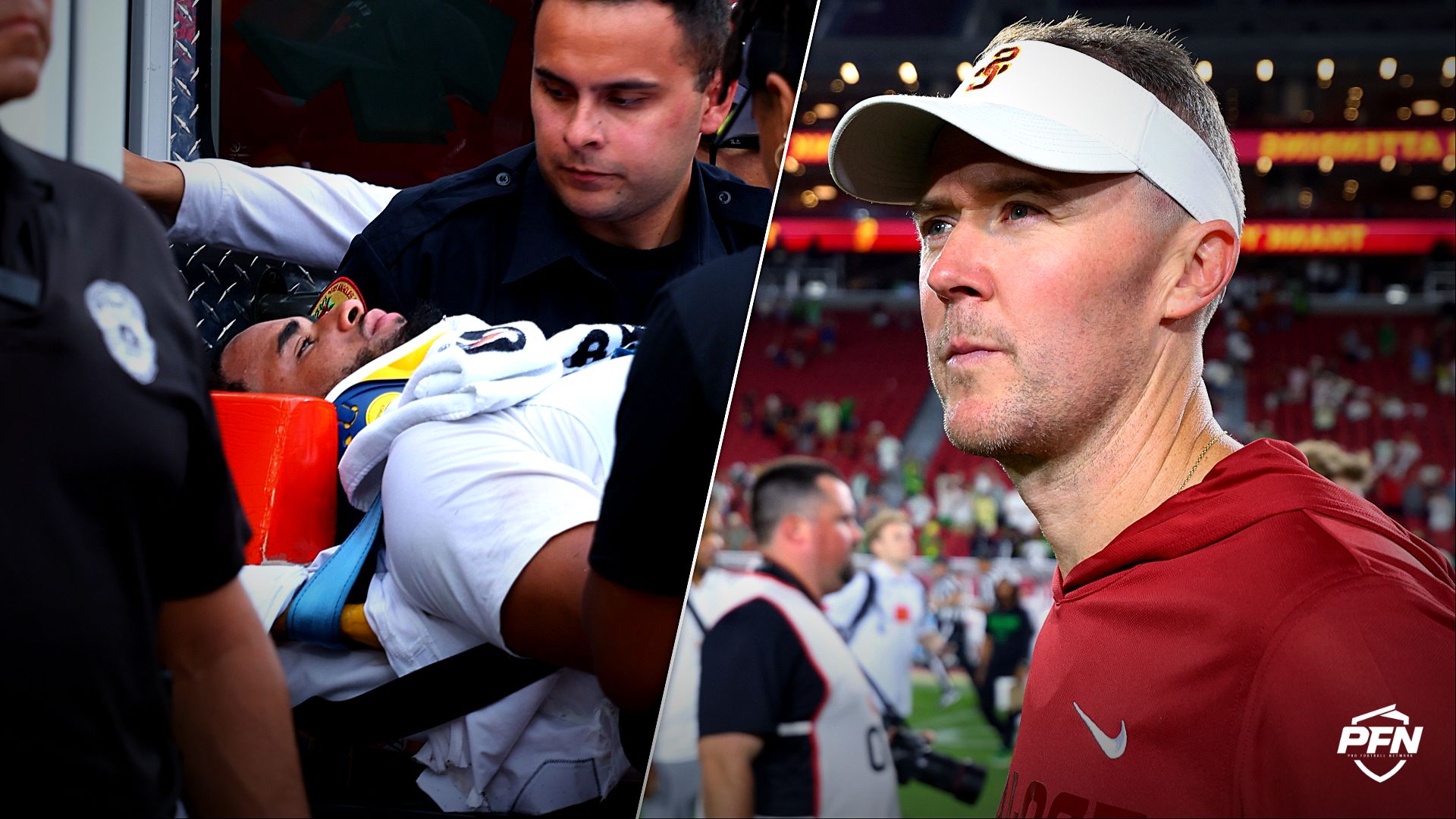 ‘Hope Dante (Moore) is okay’ — USC HC Lincoln Riley sends prayers as ...