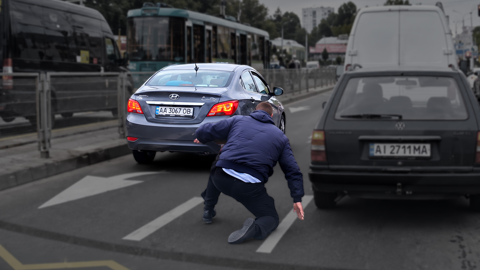 Pedestrian incident caught on camera