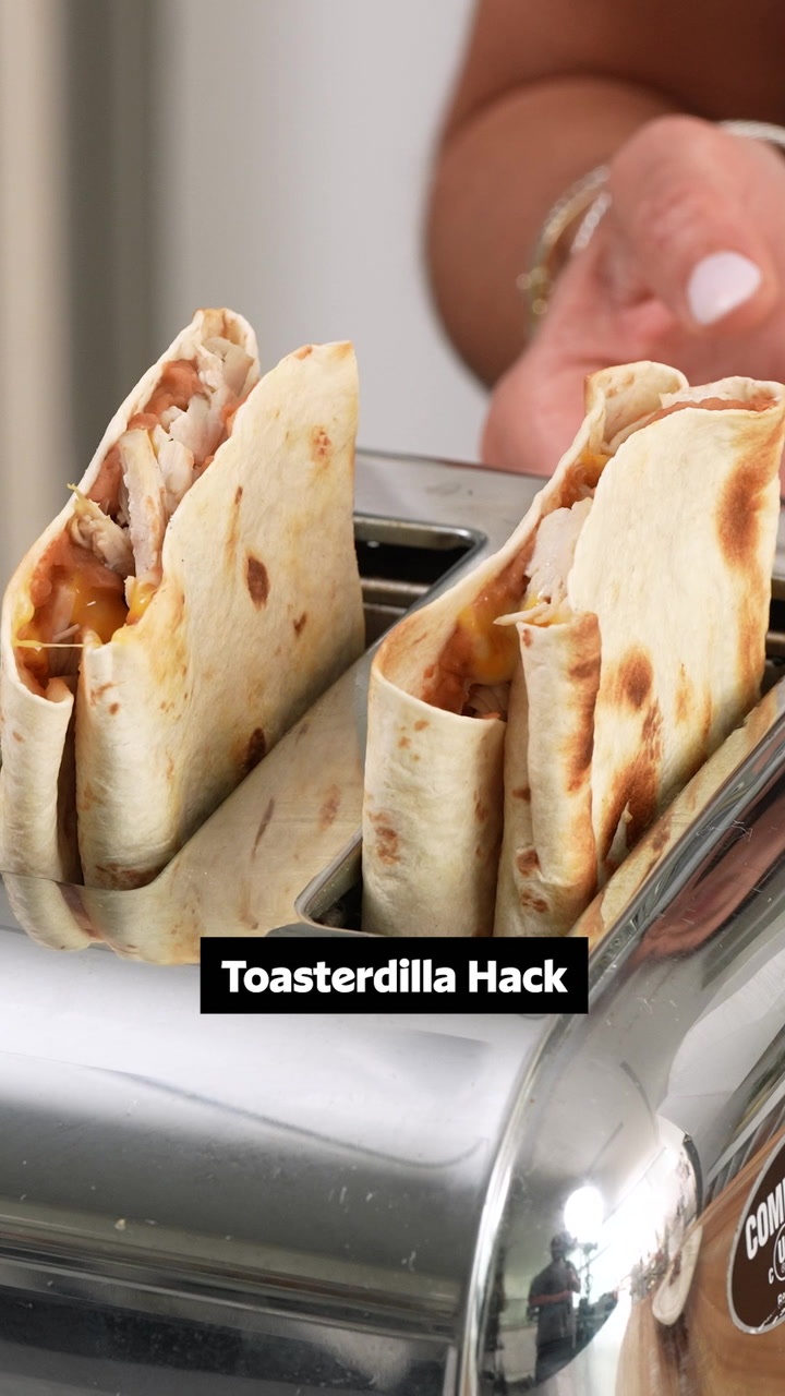 Easy toaster quesadilla hack in under 5 minutes