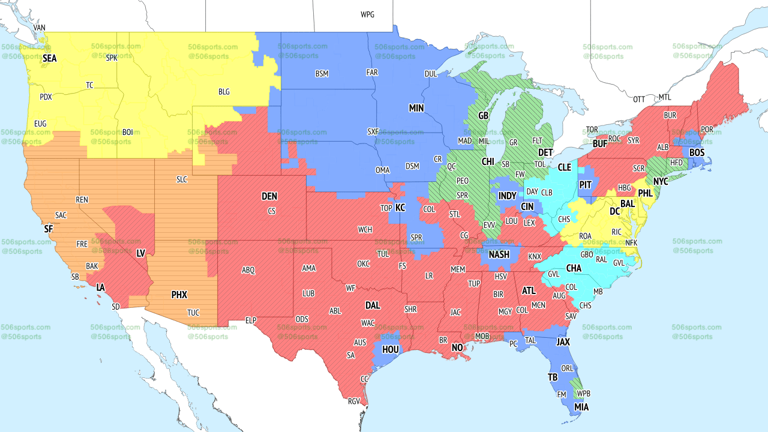 Cardinals vs. 49ers Week 3 TV map
