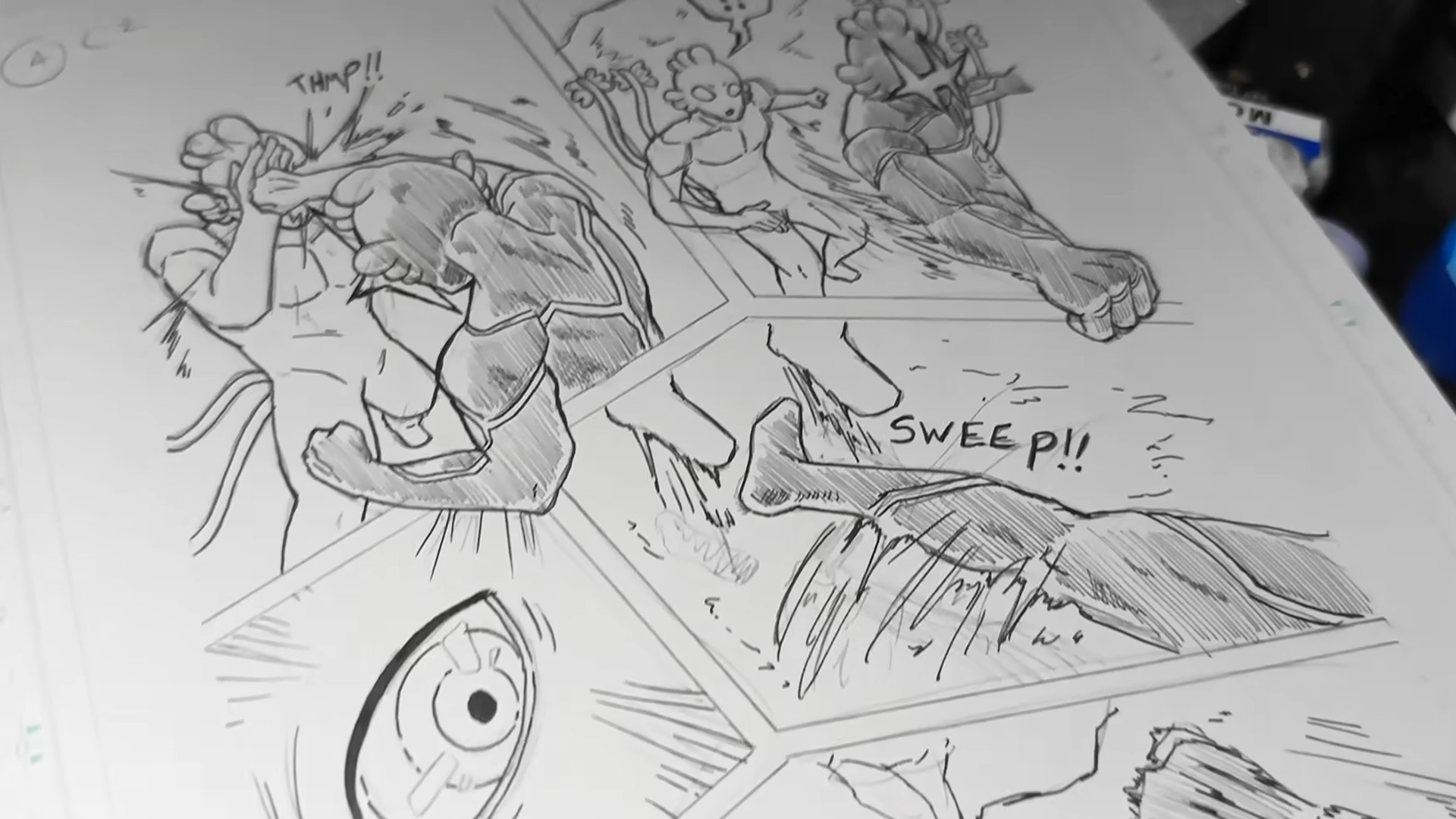 Drawing and writing an original manga story from scratch