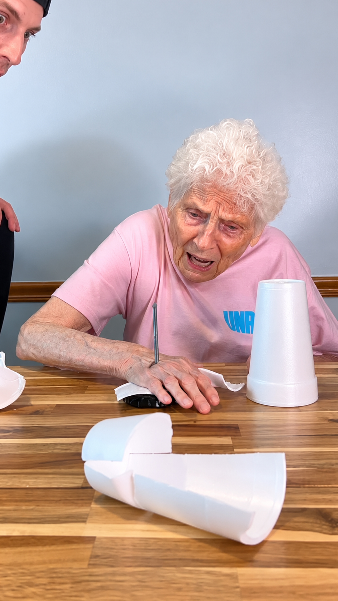 Nail prank goes completely wrong during a fun session