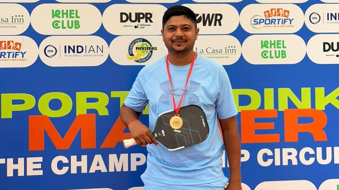 Arpit Fultariya clinches 30+ men's singles title at Sportify Dink Master