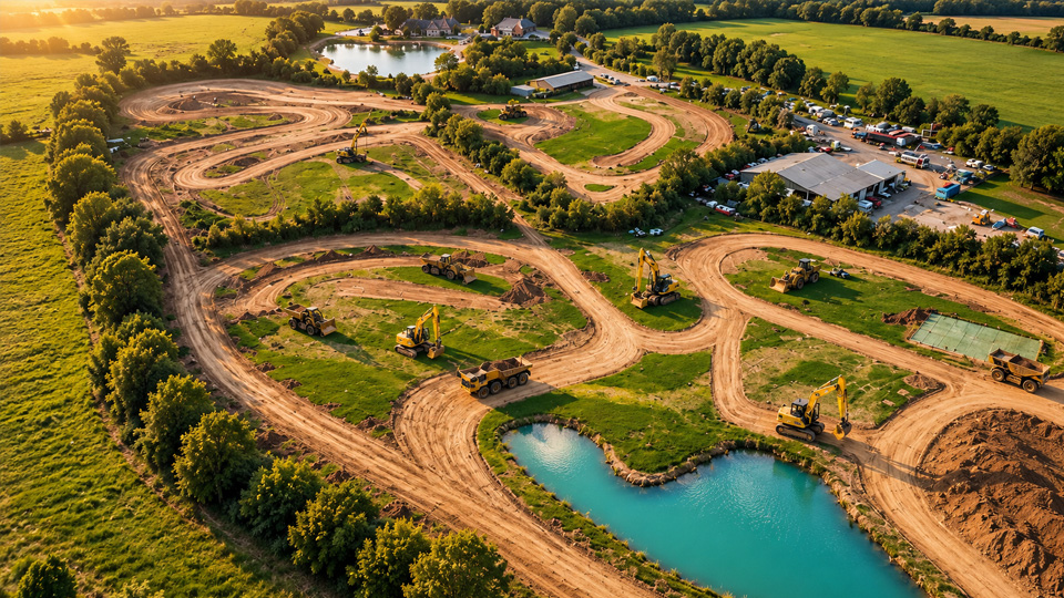 The race track hidden behind this home