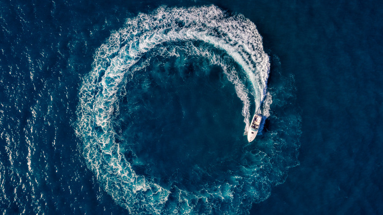What is the 'circle of death' in boating?