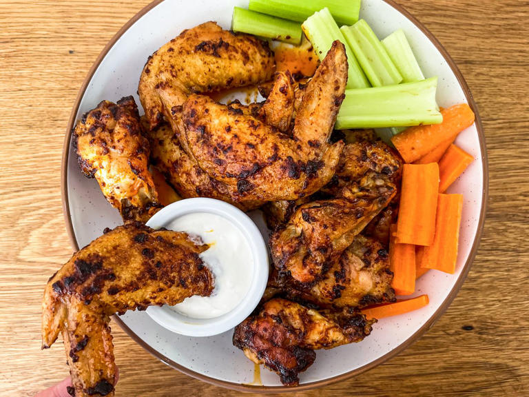 For shatteringly crispy chicken wings, don’t skip this step