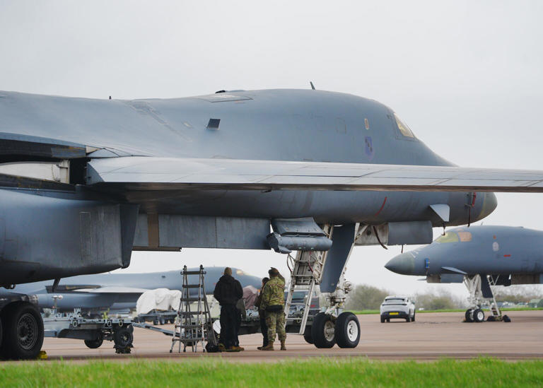 Men arrested under Explosives Act as villagers evacuated near RAF Fairford