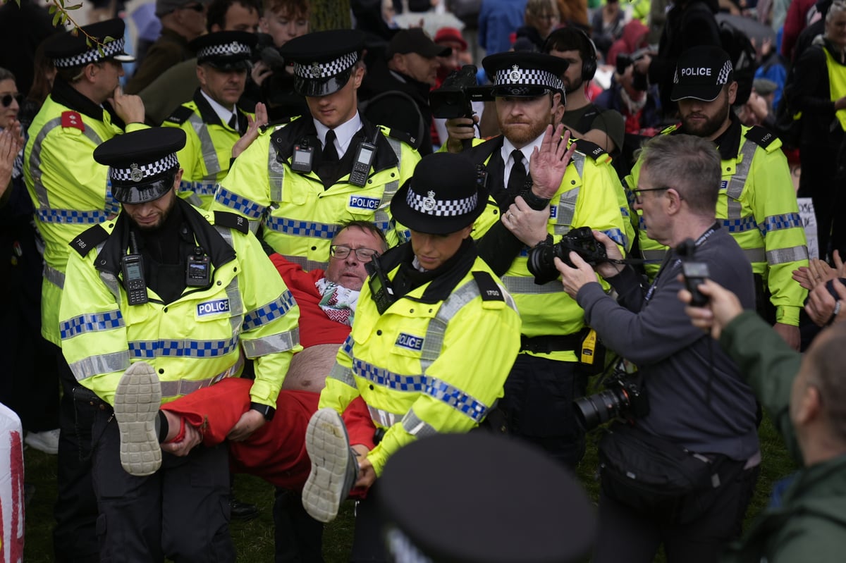 Pro-Palestine Action protesters arrested outside Labour conference