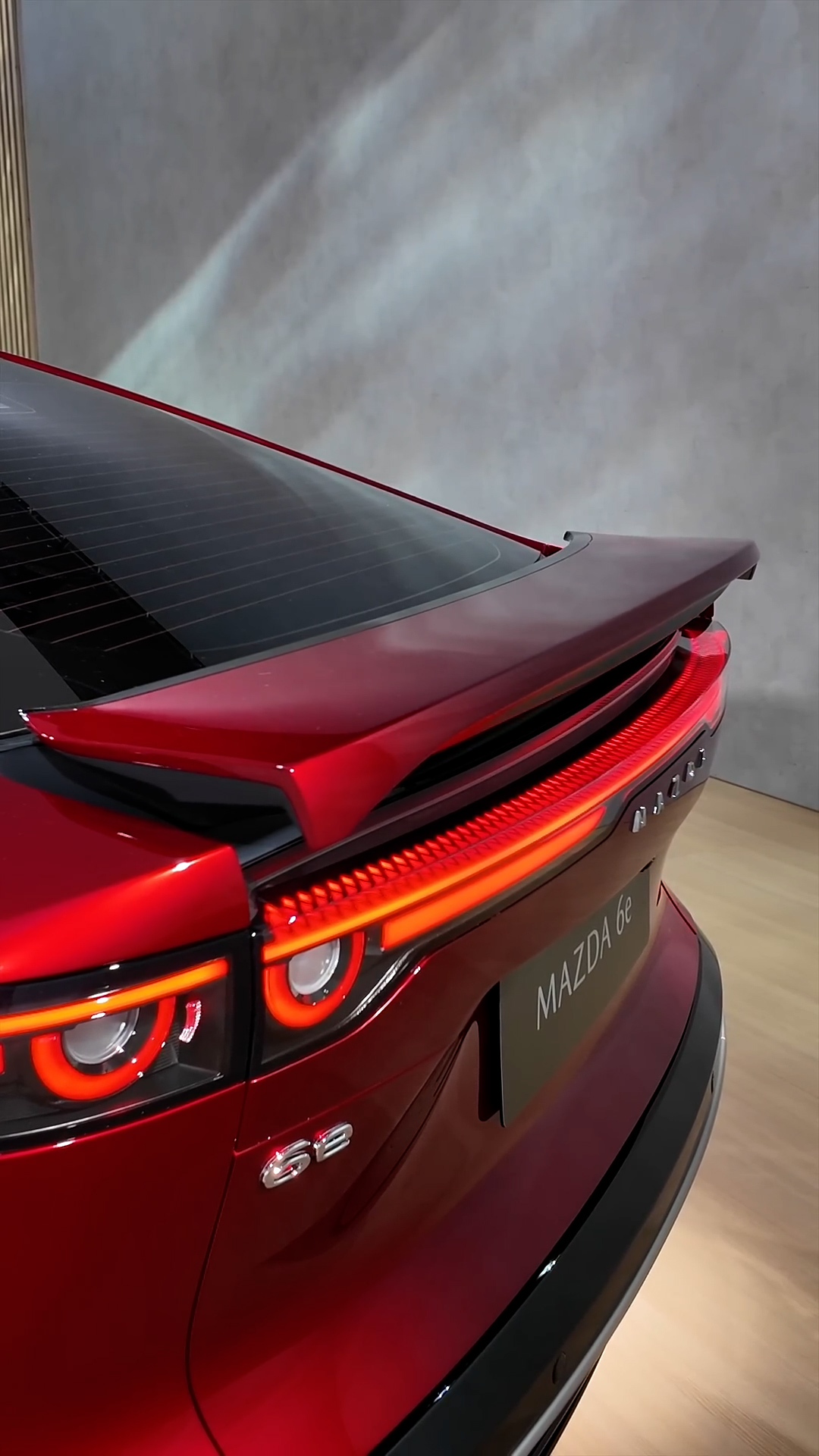 This Mazda hides its spoiler inside the rear body
