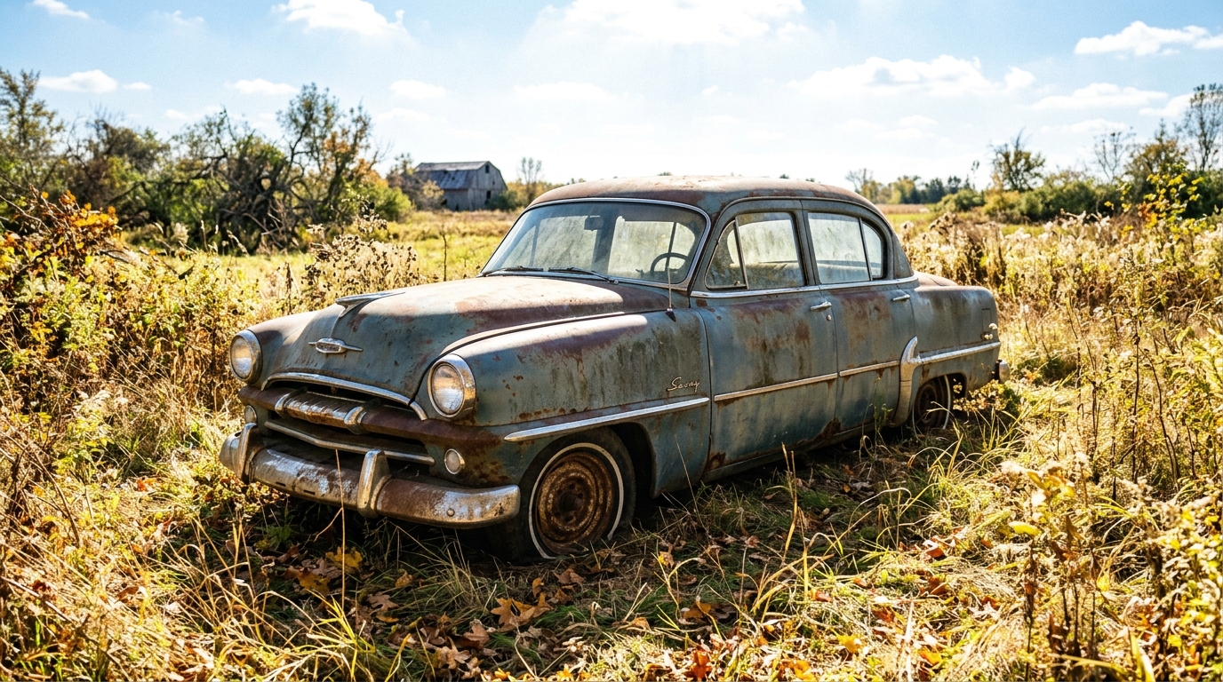 Diagnosing failed brakes and hidden floor rust to put a neglected 1954 ...