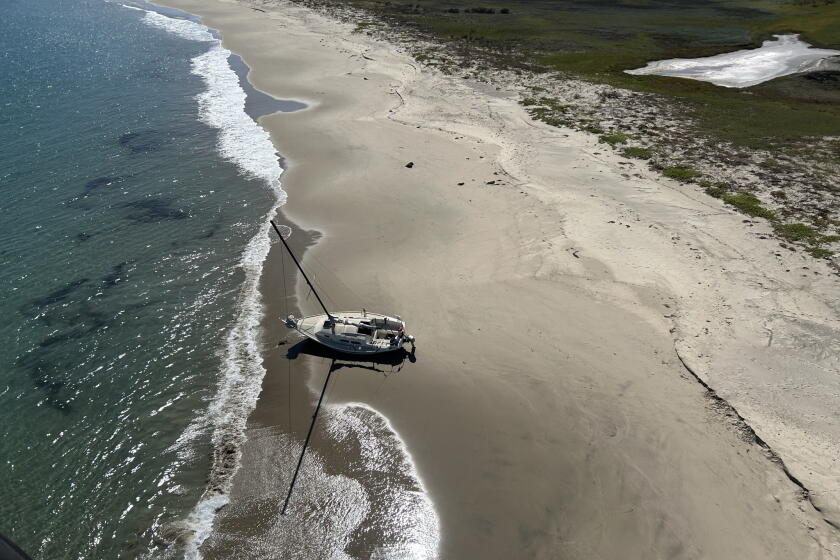 Coast Guard rescues sailor after boat runs aground on Santa Rosa Island